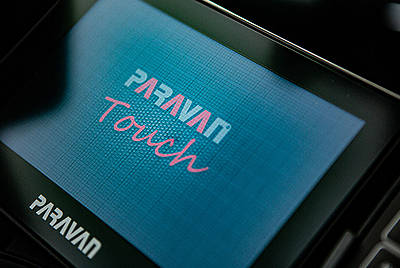 Paravan Touch System Homescreen